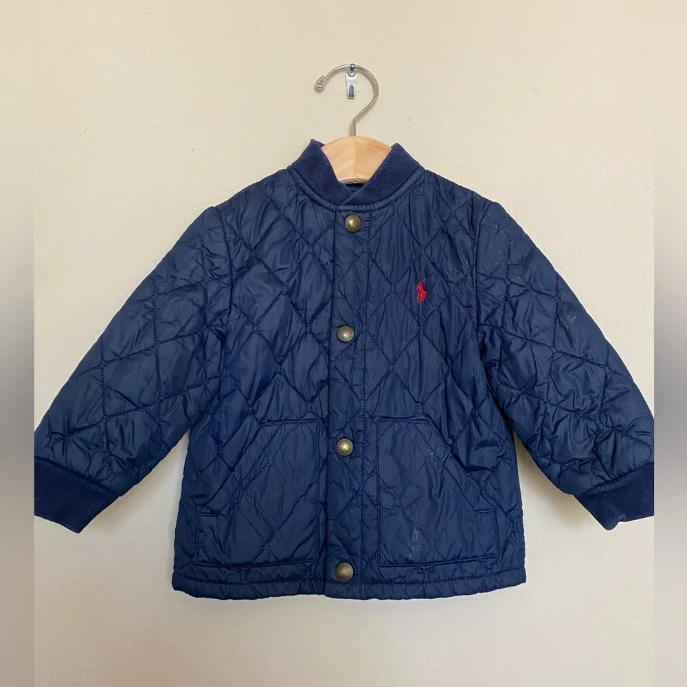 Ralph Lauren 18 months navy blue Quilted Jacket
